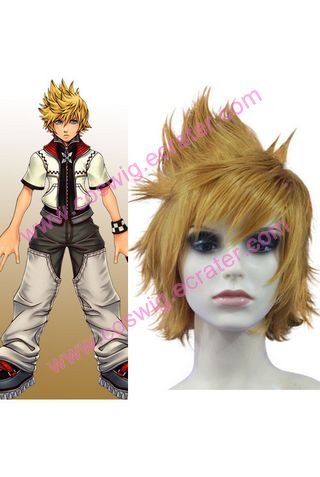 30cm Kingdom Hearts II Roxas Halloween Cosplay Wig