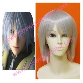 Kingdom Hearts Riku Silver Halloween Cosplay Wig