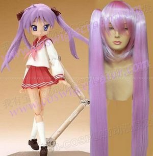 Lucky star Hiiragi Kagami model 2 Halloween Cosplay Wig