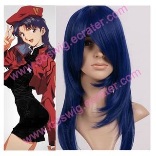 Neon Genesis Evangelion Misato Katsuragi Halloween Cosplay Wig