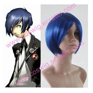 Persona 3 Minato Arisato Blue Halloween Cosplay Wig