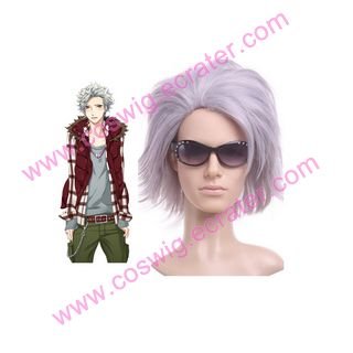 Light Purple Starry Sky Nanami Kanata 35cm Anime Nylon Halloween Cosplay Wig