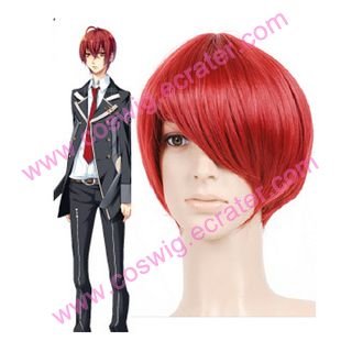 Red 30cm Starry☆Sky Tomoe Yoh Nylon Halloween Cosplay Wig