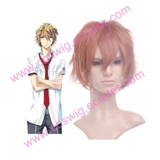 Starry Sky Miyaji Ryunosuke Brown 35cm Anime Nylon Halloween Cosplay Wig