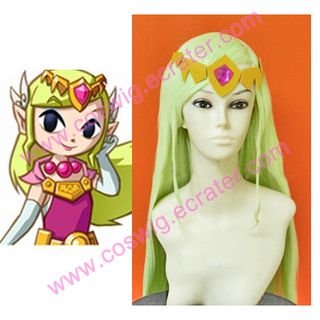 The Legent of Zelda Cosplay Wind Walker Zelda Halloween Cosplay Wig