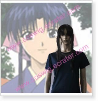 Rurouni Kenshin Kamiya Kaoru Halloween Cosplay Wig