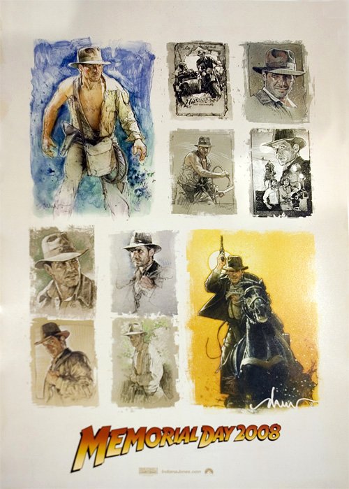 RARE promo Indiana Jones Comic Con SDCC poster! Raiders Temple Crusade