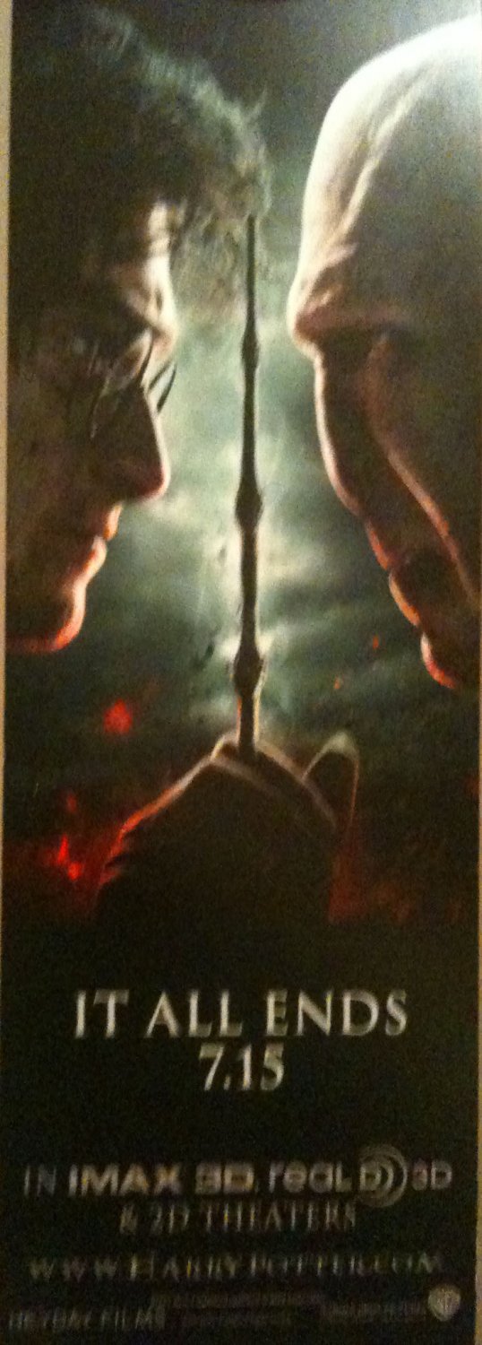 Harry Potter and the Deathly Hallows Part 2 double sided bookmark!