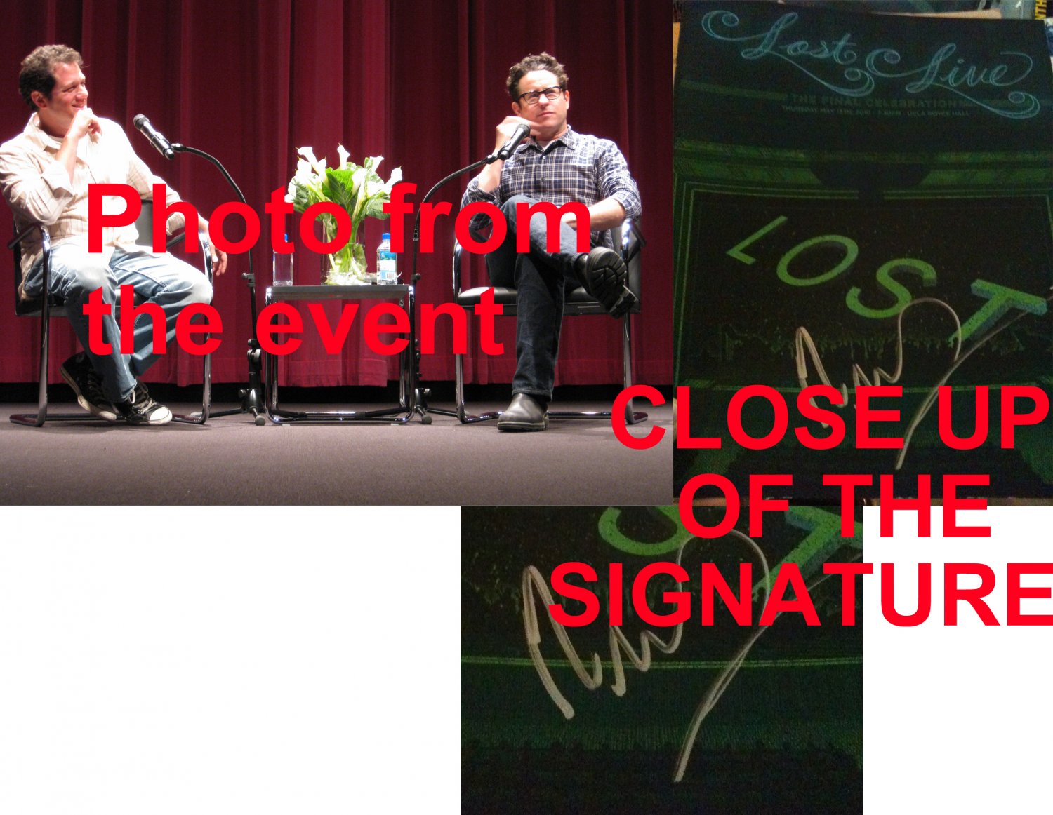 EXTREMELY RARE LOST Live Concert Program - SIGNED BY COMPOSER MICHAEL GIACCHINO!!