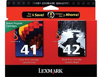 NEW Genuine Lexmark 41/42 Ink Cartridges Twin Pack