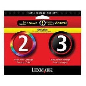 NEW GENUINE Lexmark 2/3 Black Color Ink Cartridges