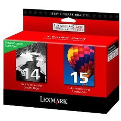 NEW GENUINE Lexmark 14/15 Black Color Ink Cartridges