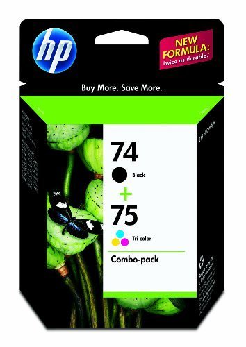 New Genuine HP 74 + 75 Combo Ink Cartridges