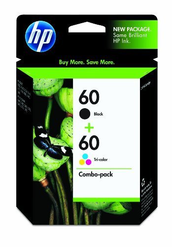 NEW GENUINE HP 60 Combo Pack (Black & Color)