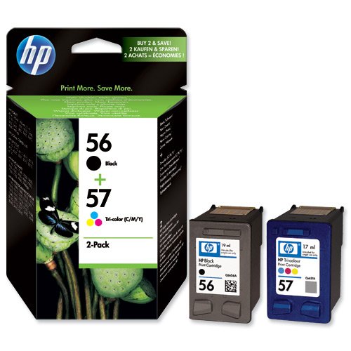 NEW GENUINE HP 56 + 57 Combo Pack (Black & Color)