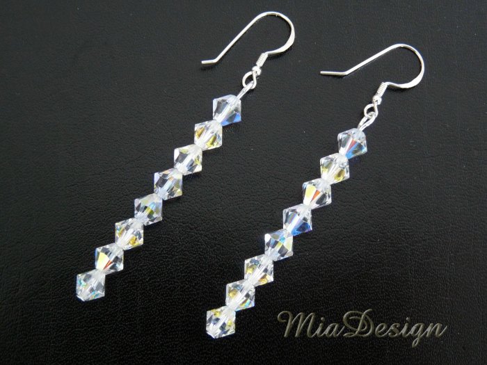 Swarovski Crystal Wedding Bridal / Bridesmaid Earrings / Birthday Gift - 12 Birthstone to choose