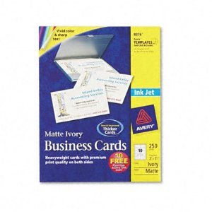 Avery 8376 Ivory Business Cards