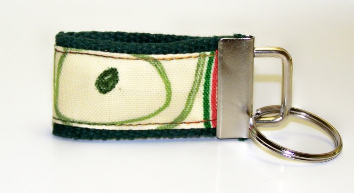 Hunter Green with Design~Mini Finger Key FOB