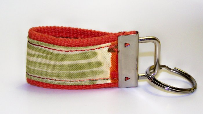 Orange with Colorful Design~Mini Finger Key FOB