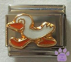 Quackers the waddling duck Italian Charm