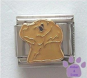 Beautiful Yellow Lab Dog Italian Charm - Sandy colour