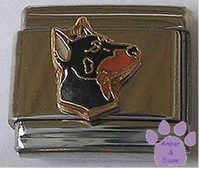 Doberman Dog Italian Charm