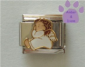 Angel Baby Sleeping Italian Charm - Starlet by Charlot Byi