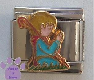 Little Shepherd Boy Praying Italian Charm
