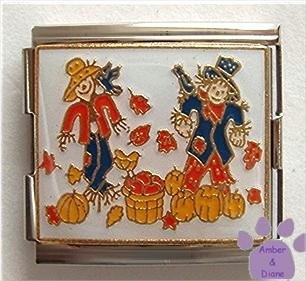 Scarecrows in a Field Italian Charm Megalink