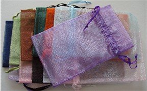 Organza Gift Bag variety of colors 6.75 X 4 inches Drawstring