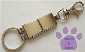 Shiny Silvertone Italian Charm MEGALINK Key Chain ring and hook