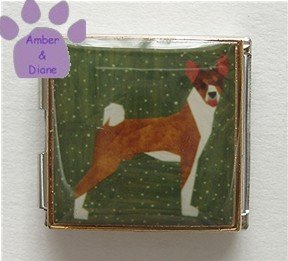 Basenji Dog Custom Photo Italian Charm Megalink
