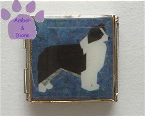 Border Collie Dog Custom Photo Italian Charm Megalink