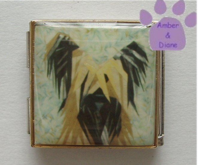Briard or Skye Terrier Dog Custom Photo Italian Charm Megalink