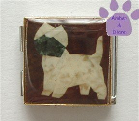 Cairn Terrier or Border Terrier Custom Photo Italian Charm Mega