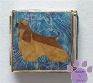 Cocker Spaniel Megalink Custom Photo Italian Charm
