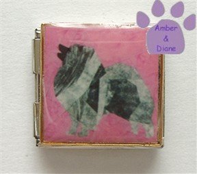 Keeshond Custom Photo Italian Charm Megalink
