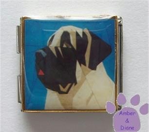 Mastiff Dog Custom Photo Italian Charm Megalink