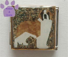 Saint Bernard Dog Custom Photo Italian Charm Megalink