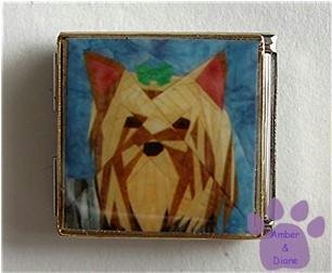 Yorkshire or Silky Terrier Photo Italian Charm Megalink Yorkie