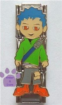 Little Boy Triple Link Italian Charm - cellphone