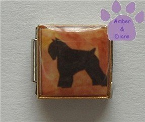 Bouvier Dog 9mm Custom Photo Italian Charm
