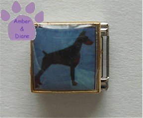 Doberman Dog 9mm Custom Photo Italian Charm
