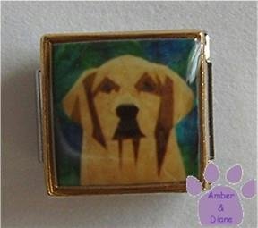 Golden Retriever Dog 9mm Custom Photo Italian Charm