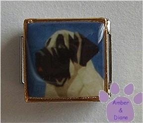 Mastiff Dog 9mm Custom Photo Italian Charm