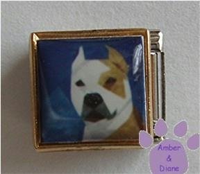 Pit Bull Dog 9mm Custom Photo Italian Charm