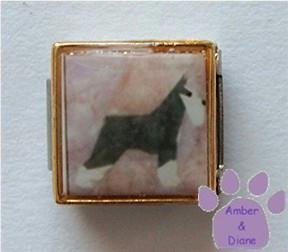 Schnauzer 9mm Custom Photo Italian Charm