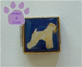 Soft Coated Wheaten Terrier Dog 9mm Custom Photo Italian Charm