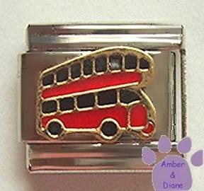 Double Decker Bus Italian Charm * Golden Anniversary