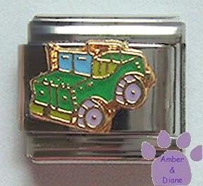 Green Jeep 4X4 Italian Charm
